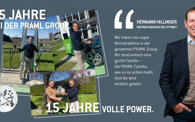 Hermann Hillinger feiert sein 15-jähriges Jubiläum bei der PRAML Group