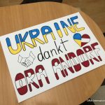 Plakat Ukraine dankt ORA Andorf