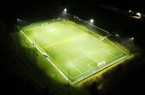 LED Sportplatzbeleuchtung beim SV Schalding